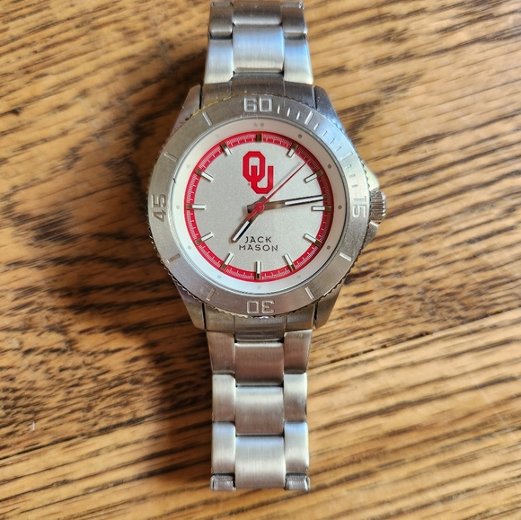 Jack Mason Brand Accessories Jack Mason Brand Mens Sport Bracelet Silver Dial Watch Ou